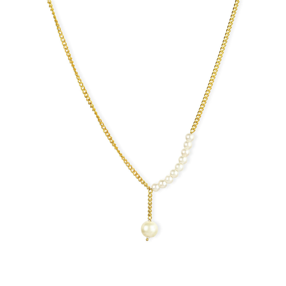 Ruby Raang Studio White Gold Plated Handcrafted Necklace