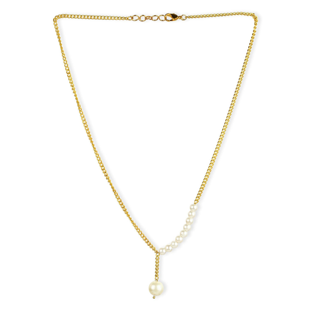 Ruby Raang Studio White Gold Plated Handcrafted Necklace