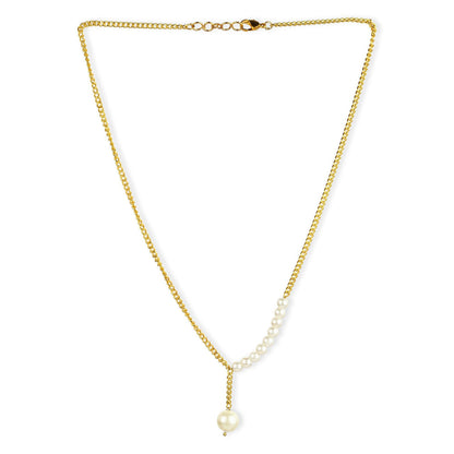 Ruby Raang Studio White Gold Plated Handcrafted Necklace