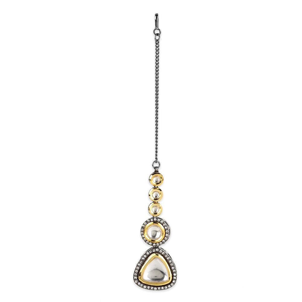 Ruby Raang Studio Dual Plated Kundan Maangtikka