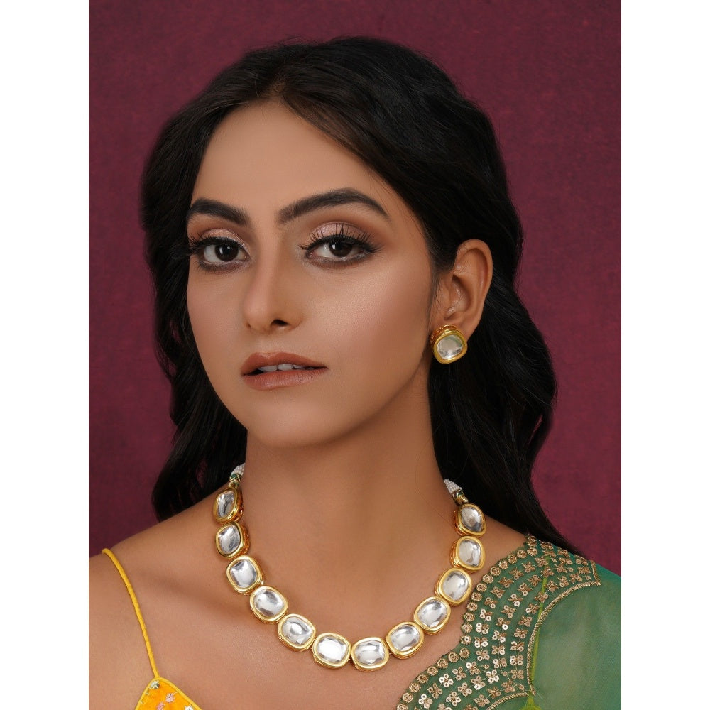 Ruby Raang Studio Kundan Choker with Studs
