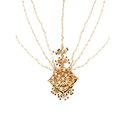 Ruby Raang Studio Layered Pearl Matha Patti