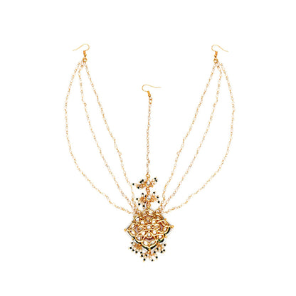 Ruby Raang Studio Layered Pearl Matha Patti