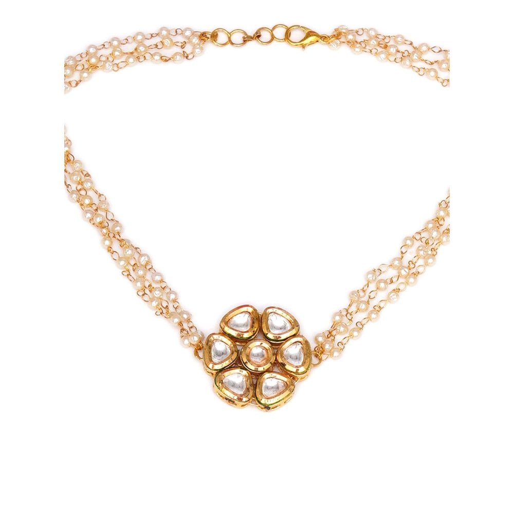 Ruby Raang Studio Kundan and Pearl Choker Neckpiece