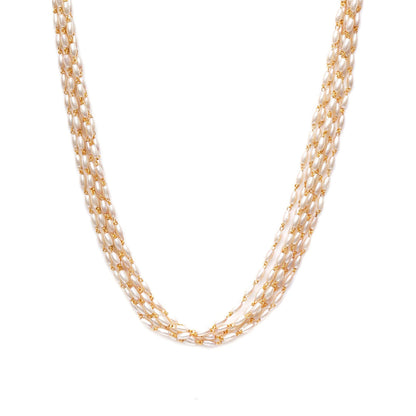 Ruby Raang Studio Layered Pearl Neckpiece