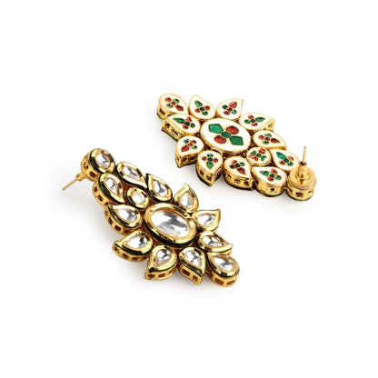 Ruby Raang Studio Gold-Plated Kundan Choker with Earring