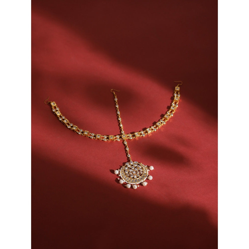 Ruby Raang Studio Kundan Matha Patti