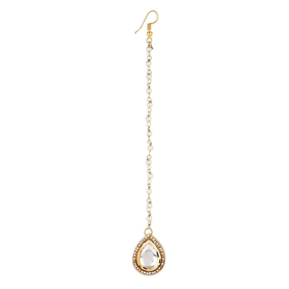 Ruby Raang Studio Kundan Maang Tikka