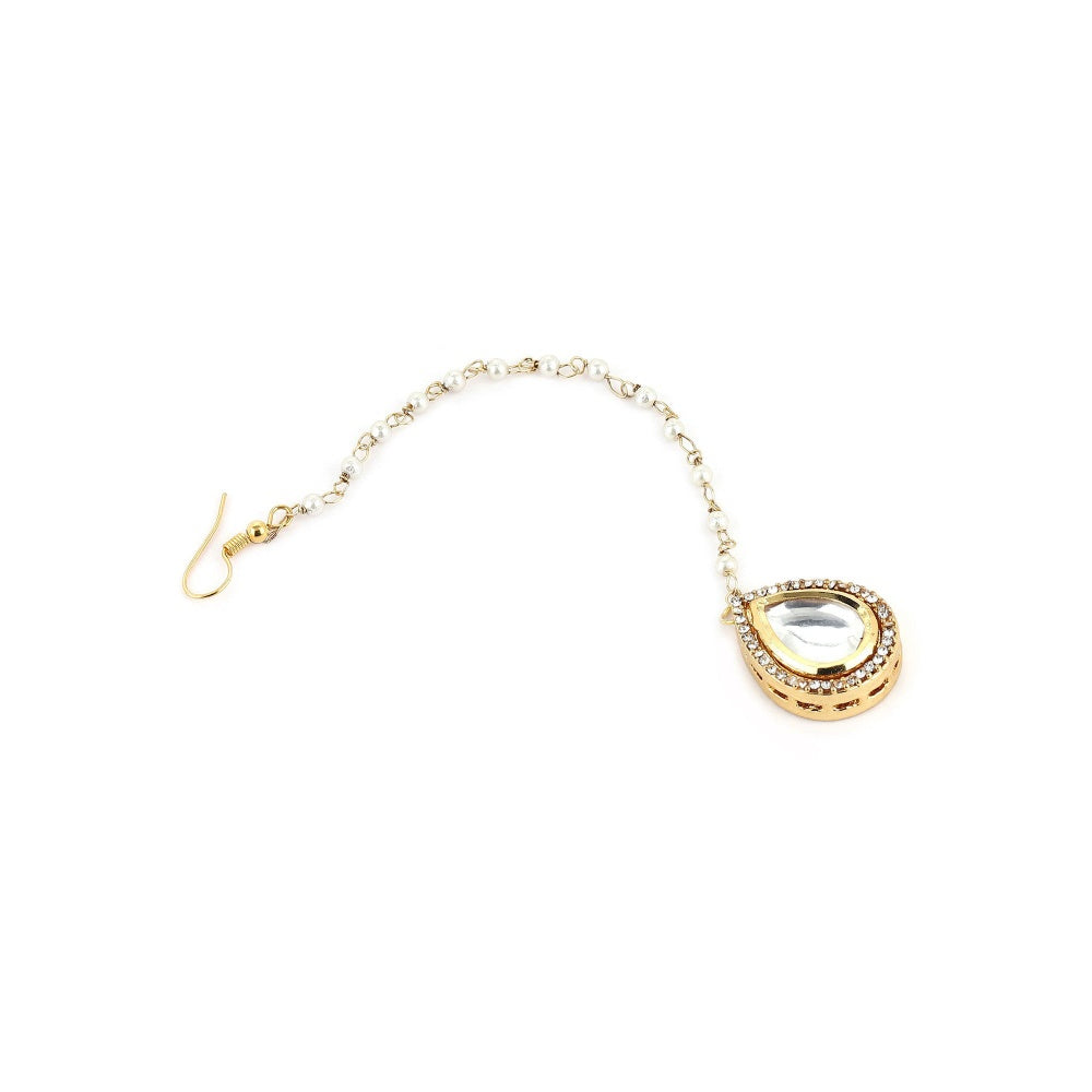 Ruby Raang Studio Kundan Maang Tikka