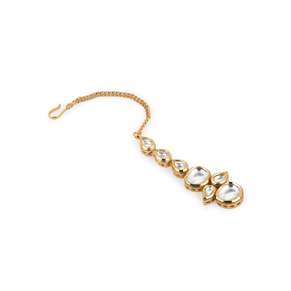Ruby Raang Studio Kundan Maang Tikka