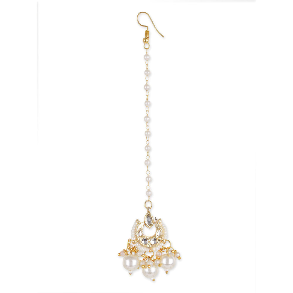 Ruby Raang Studio Kundan Maang Tikka