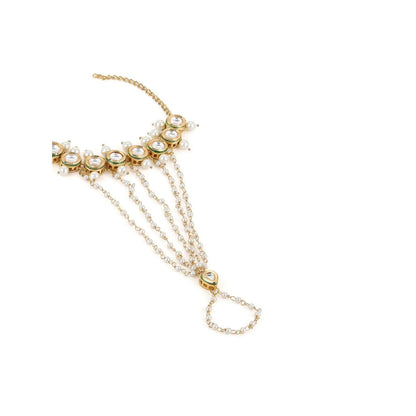 Ruby Raang Studio Kundan Hand Harness