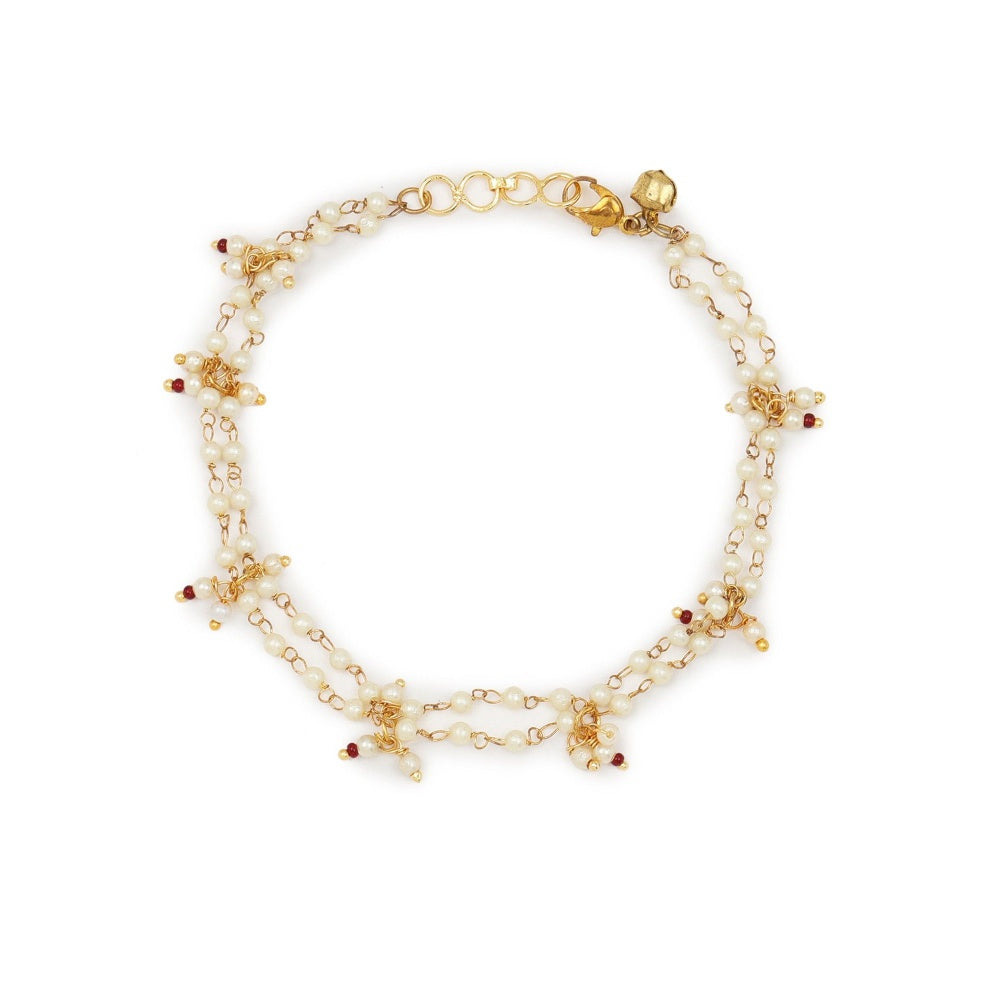 Ruby Raang Studio Pearl Anklets