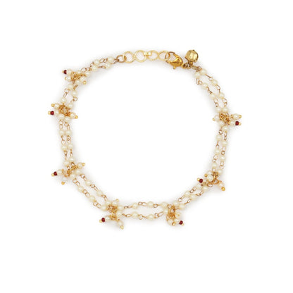 Ruby Raang Studio Pearl Anklets