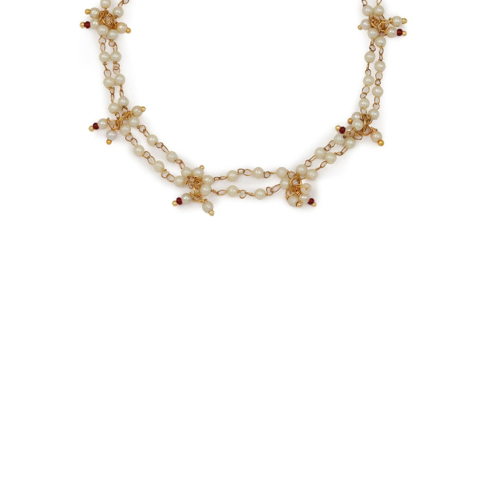 Ruby Raang Studio Pearl Anklets
