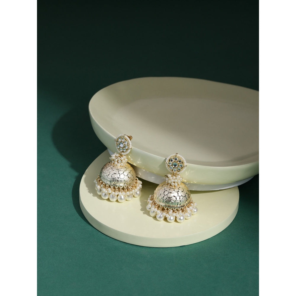 Ruby Raang Studio Kundan Earrings