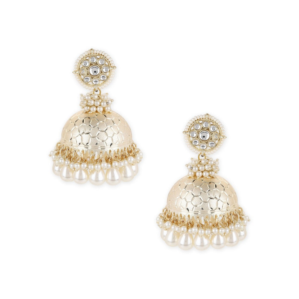 Ruby Raang Studio Kundan Earrings