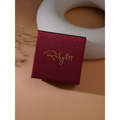 Ruby Raang Studio Blue Rose Gold Studs