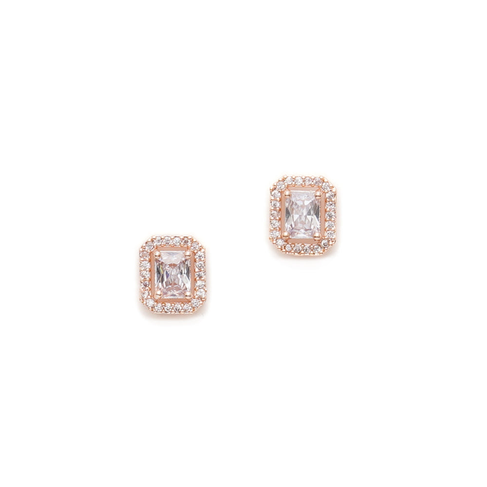 Ruby Raang Studio Rose Gold Diamond Studs