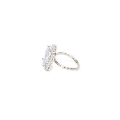 Ruby Raang Studio Adjustable White Diamond Finger Ring