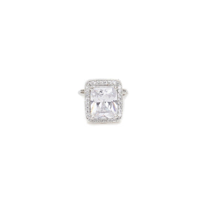 Ruby Raang Studio Adjustable White Diamond Finger Ring