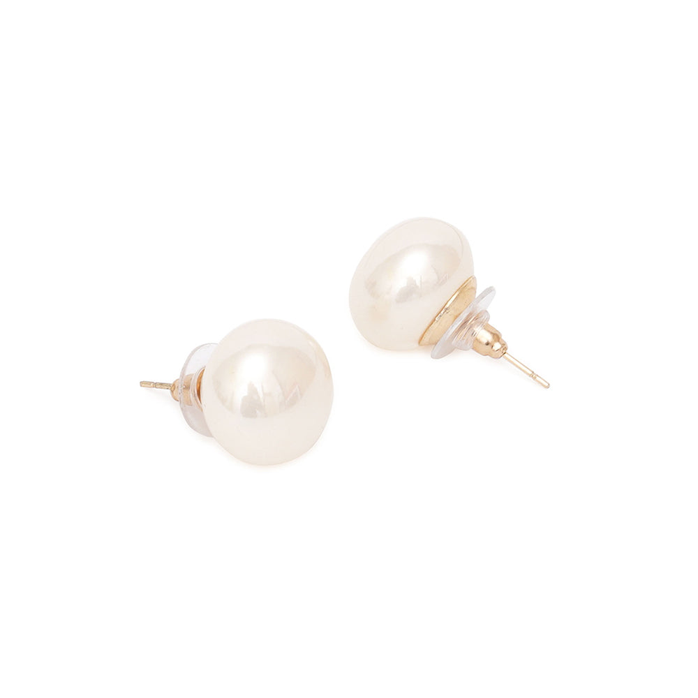 Ruby Raang Studio Cream Pearl Stud