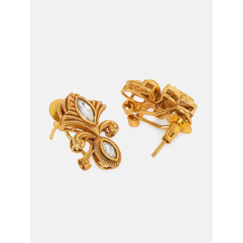 Ruby Raang Studio Golden Earrings
