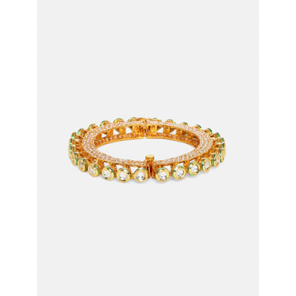Ruby Raang Studio Kundan And Pearl Studded Bangle