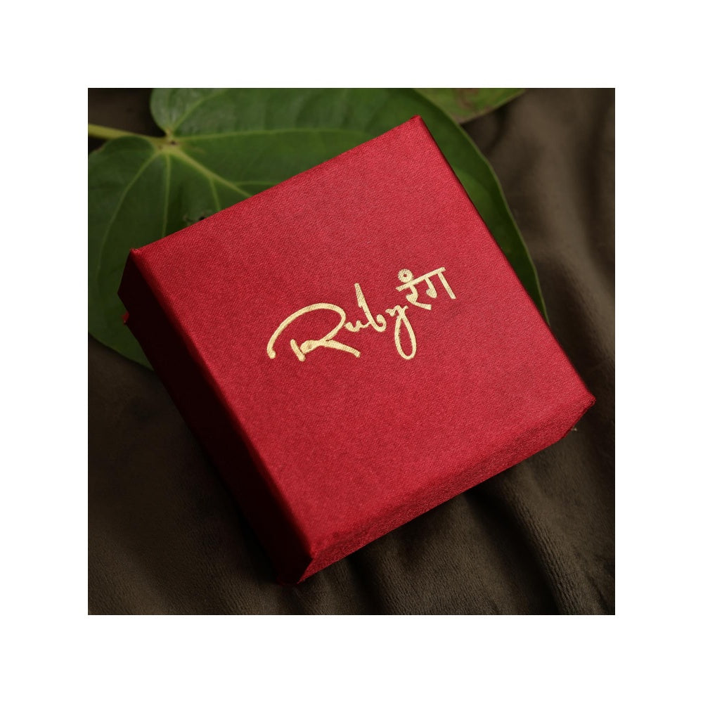 Ruby Raang Studio Round Oversized Kundan Earrings