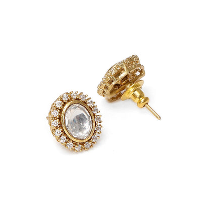 Ruby Raang Studio Kundan Hasli Necklace with Matching Studs