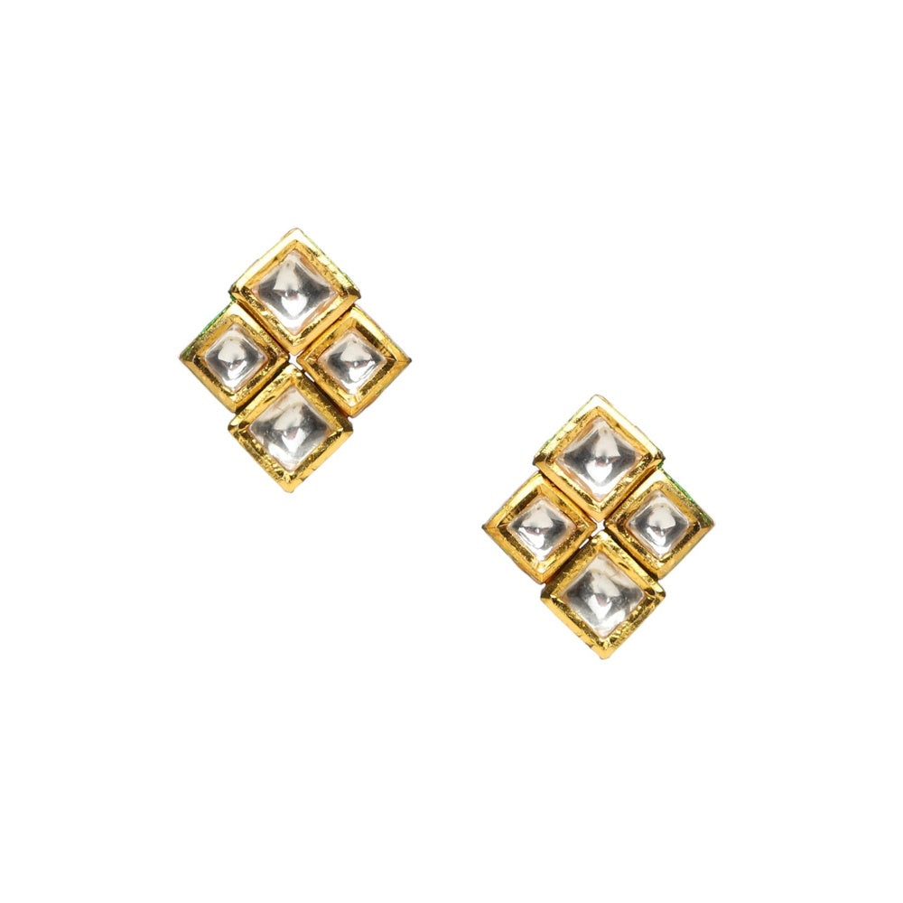 Ruby Raang Studio Kundan In Pearl String Necklace with Matching Studs