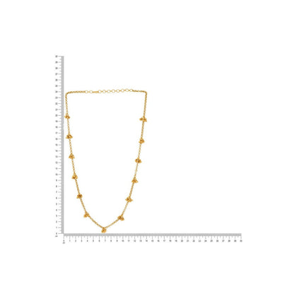 Ruby Raang Studio Brass Antique Polish Necklace -Gold