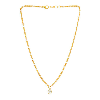 Ruby Raang Studio Minimalist Kundan Necklace -White