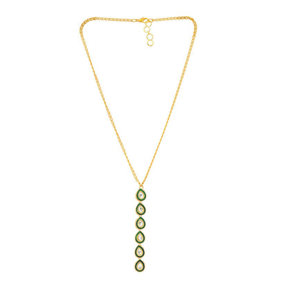 Ruby Raang Studio Minakari Kundan Necklace -Multi-Color