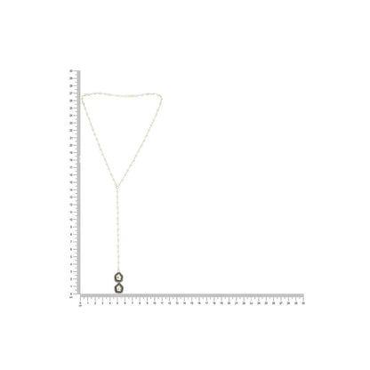 Ruby Raang Studio Beaded Kundan Necklace -White