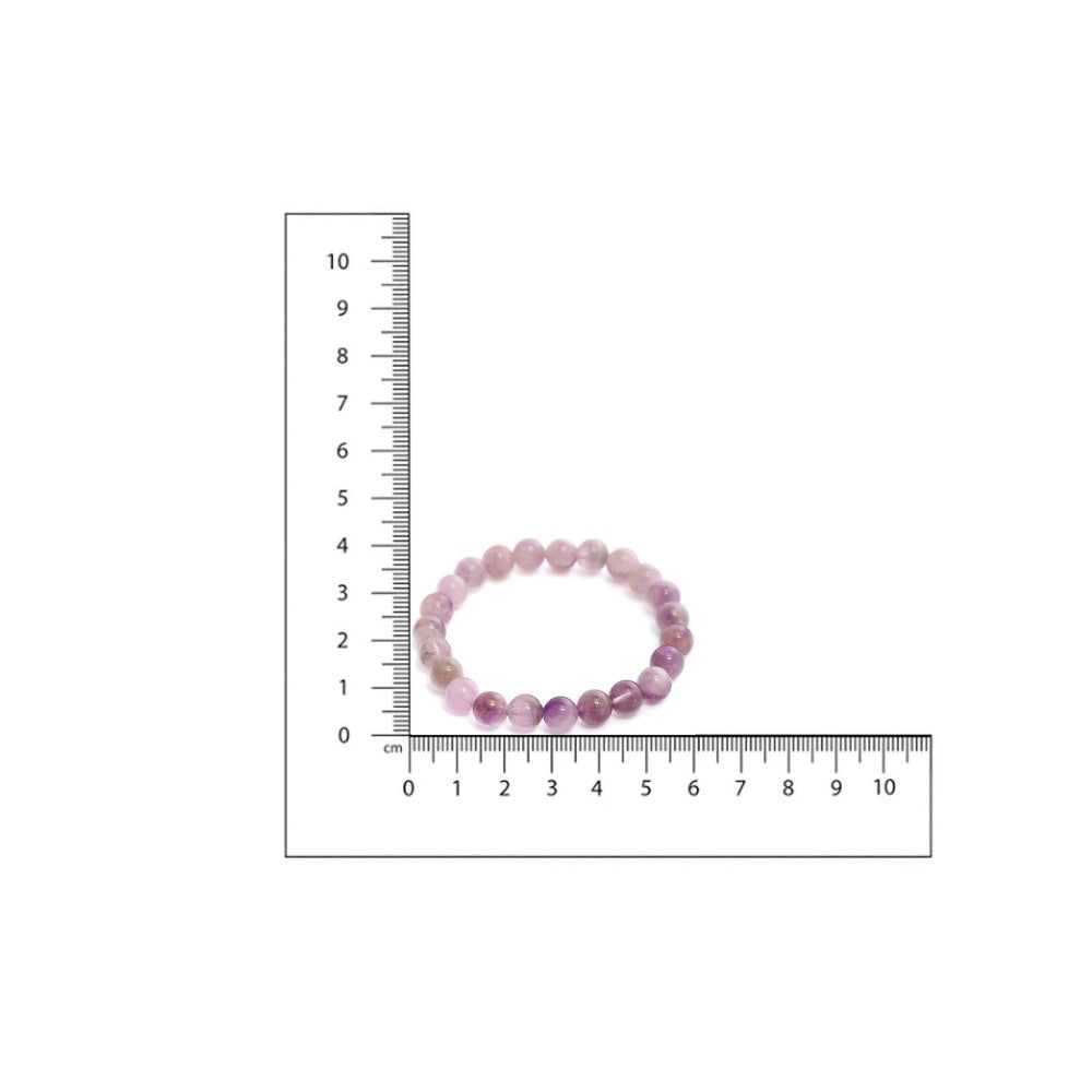 Ruby Raang Studio Purple Amethyst Beads Crystal Bracelet -Purple