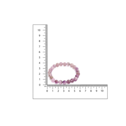 Ruby Raang Studio Purple Amethyst Beads Crystal Bracelet -Purple