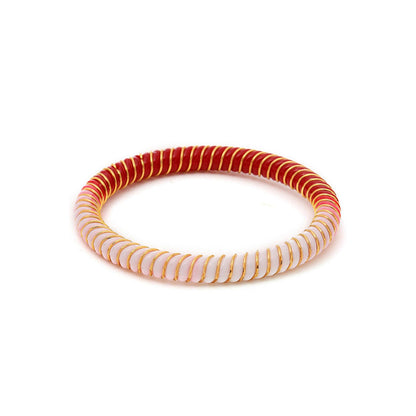 Ruby Raang Studio Multi-Color Brass Gold Plated Fusion Bangle