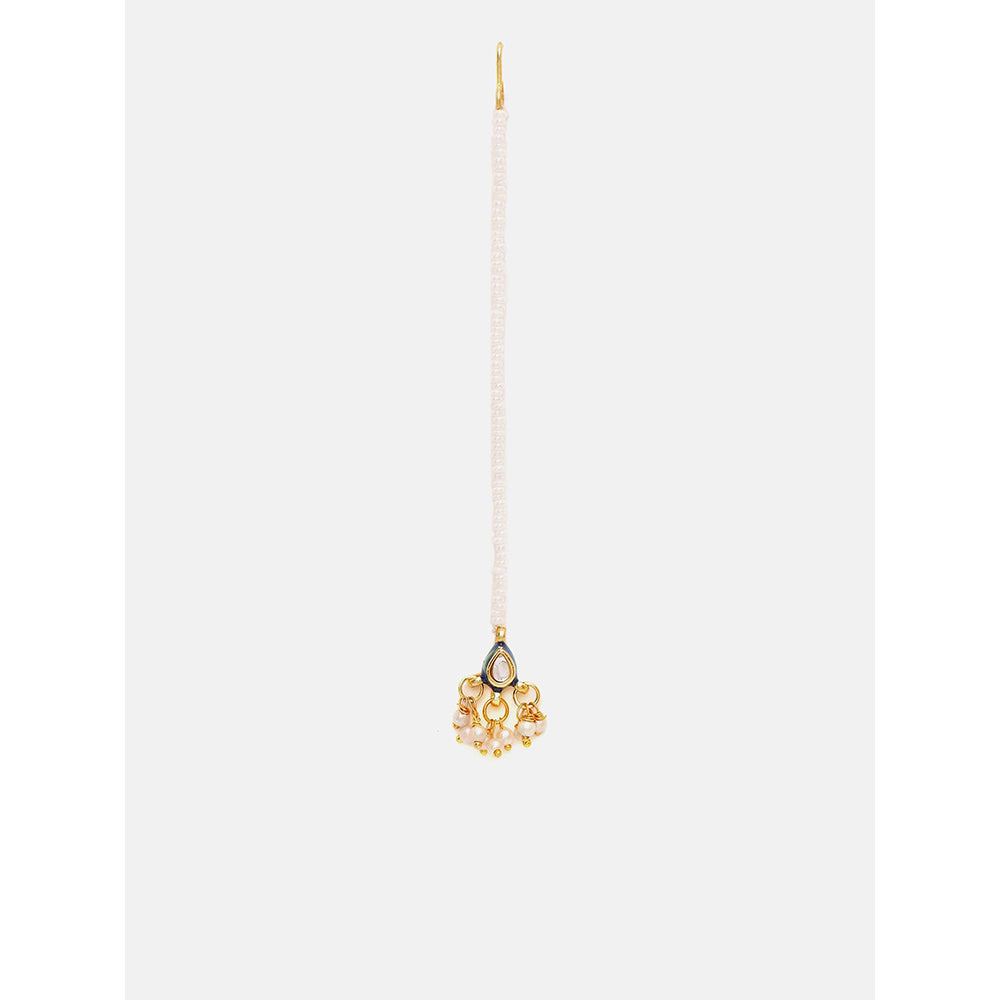 Ruby Raang Studio Kundan Maang Tikka