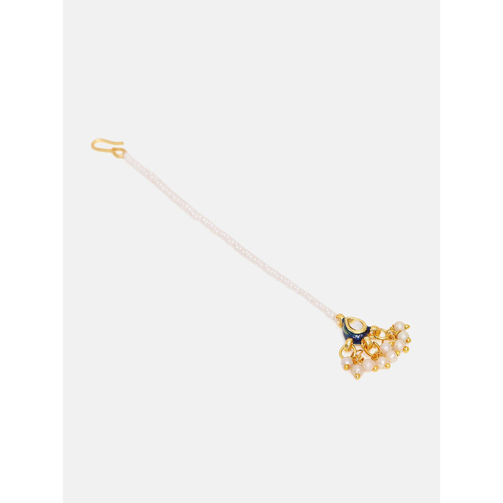 Ruby Raang Studio Kundan Maang Tikka