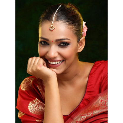 Ruby Raang Studio Kundan Maang Tikka
