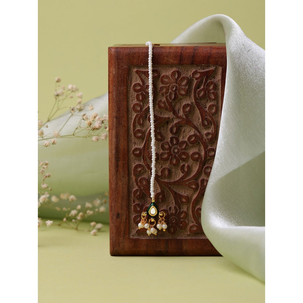Ruby Raang Studio Kundan Maang Tikka