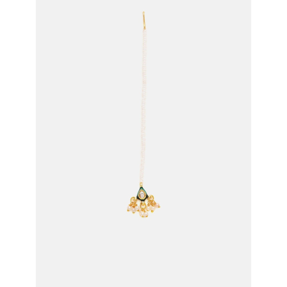 Ruby Raang Studio Kundan Maang Tikka