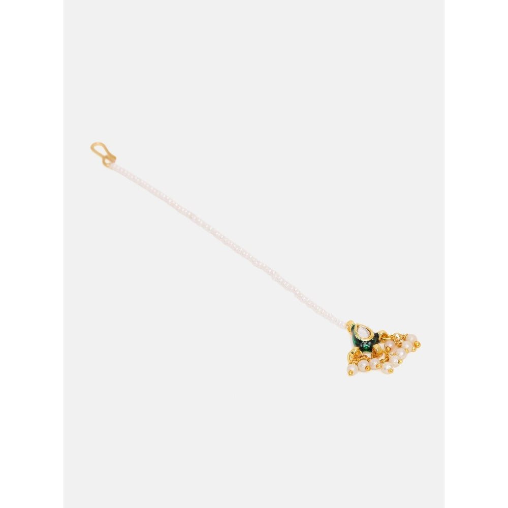 Ruby Raang Studio Kundan Maang Tikka