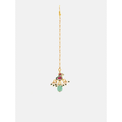 Ruby Raang Studio Multi Kundan Maang Tikka