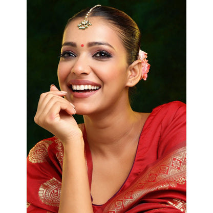 Ruby Raang Studio Kundan Maang Tikka