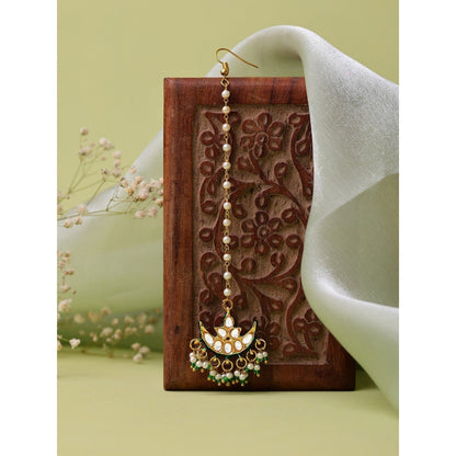 Ruby Raang Studio Kundan Maang Tikka