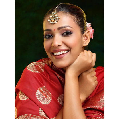 Ruby Raang Studio Kundan Maang Tikka