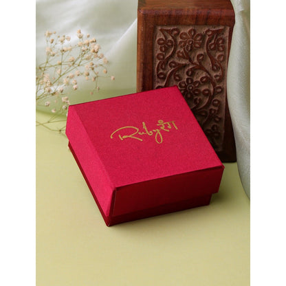 Ruby Raang Studio Stone Kundan Maang Tikka