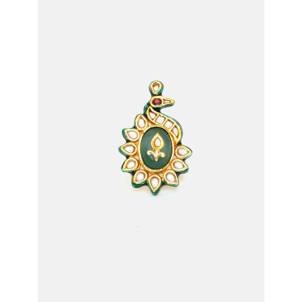Ruby Raang Studio Birdie Kundan Ring
